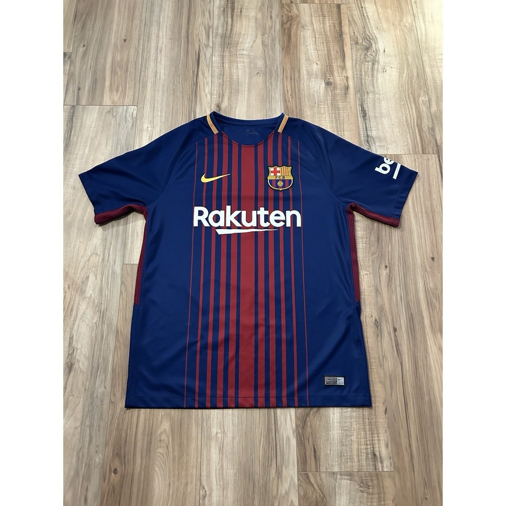 FC Barcelona 2017/18 Home Football Shirt Jersey Size Small #10 Messi